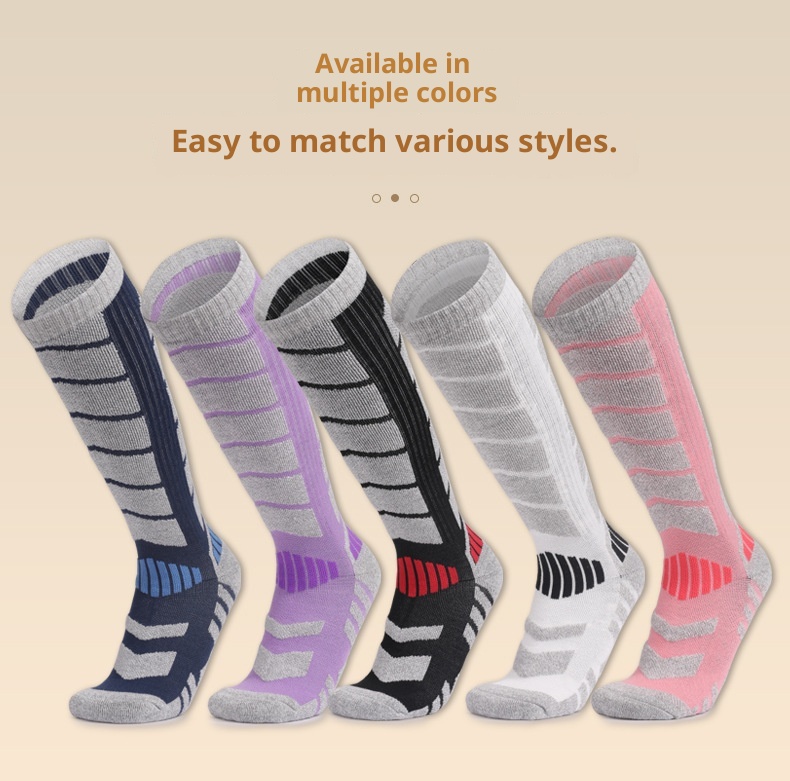 ActiveGo ActiveGo Long Snow Autunno Inverno Outdoor Sci Escursionismo Sport Asciugamano Casual Calzini da sci in lana merino_voghion.com