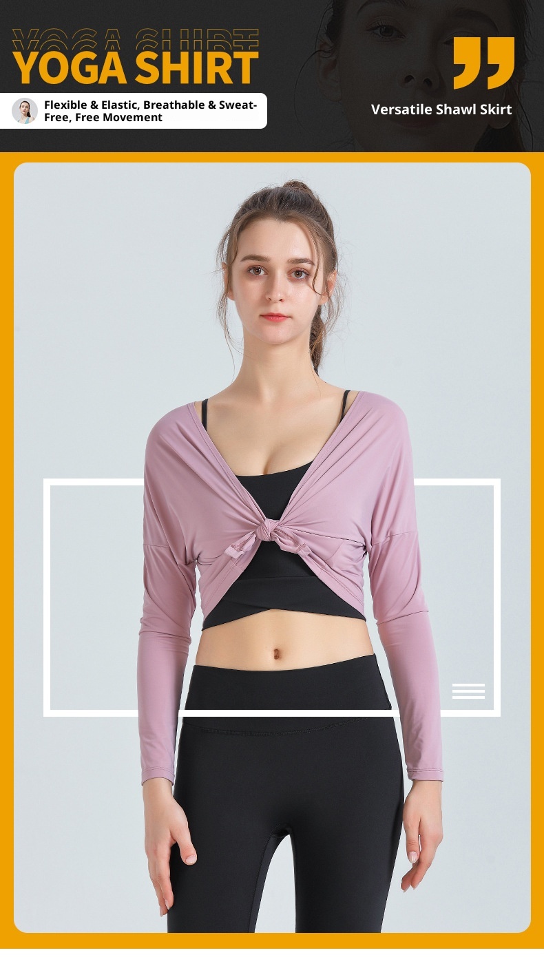 T-shirt de sport ActiveGo automne-hiver à manches longues pour femme, idéal pour le yoga, la course à pied et les activités de plein air. Inspiré des influenceuses fitness._voghion.com