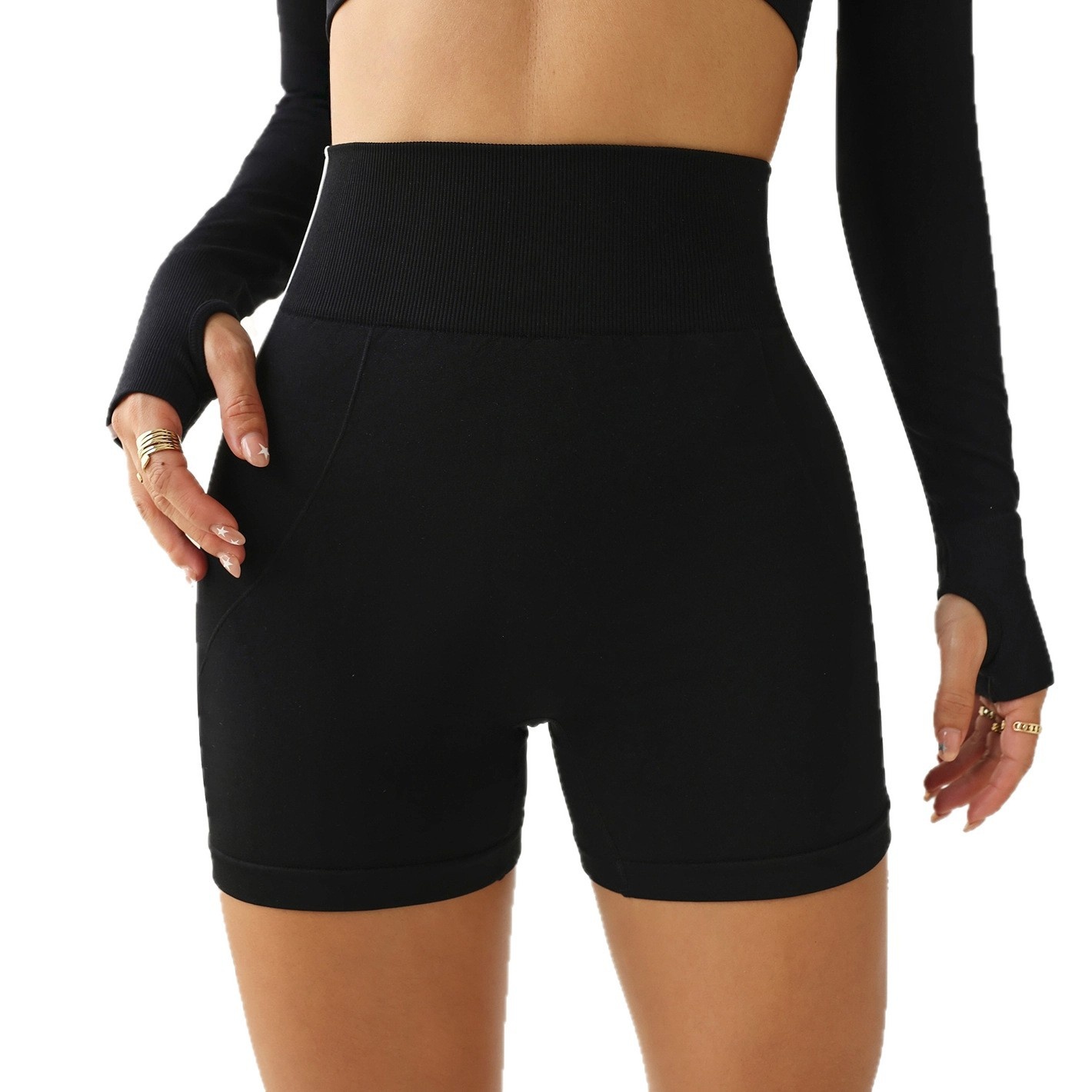 ActiveGo Pantaloni sportivi da yoga per fitness e sport all'aria aperta, senza cuciture, transfrontalieri europei e americani, ad asciugatura rapida_voghion.com