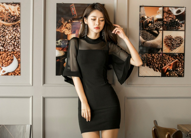 GraceChic GraceChic Cro-Border Primavera Estate Nuovo Stile Coreano Socialite Sexy Nightclub Corto Svasato Manica Meh Bae Little Intero_voghion.com