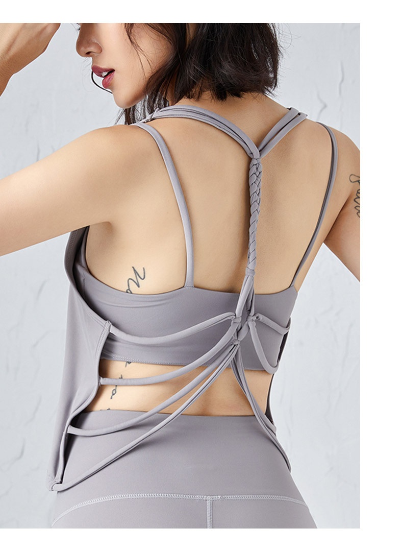 Canotta da fitness sexy ad asciugatura rapida ActiveGo One-Piece Dropshipping senza maniche e schiena scoperta per donna, sport all'aria aperta, sensazione quasi impercettibile_voghion.com