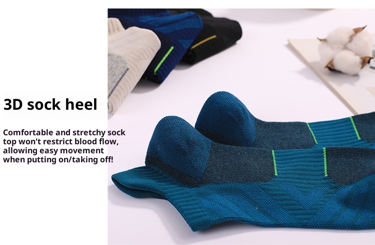 ActiveGo ActiveGo Men's And Women's Outdoor Sports Thickened Towel Bottom Short Tube Moisture-Wicking Hiking Merino Wool Running Socks_voghion.com