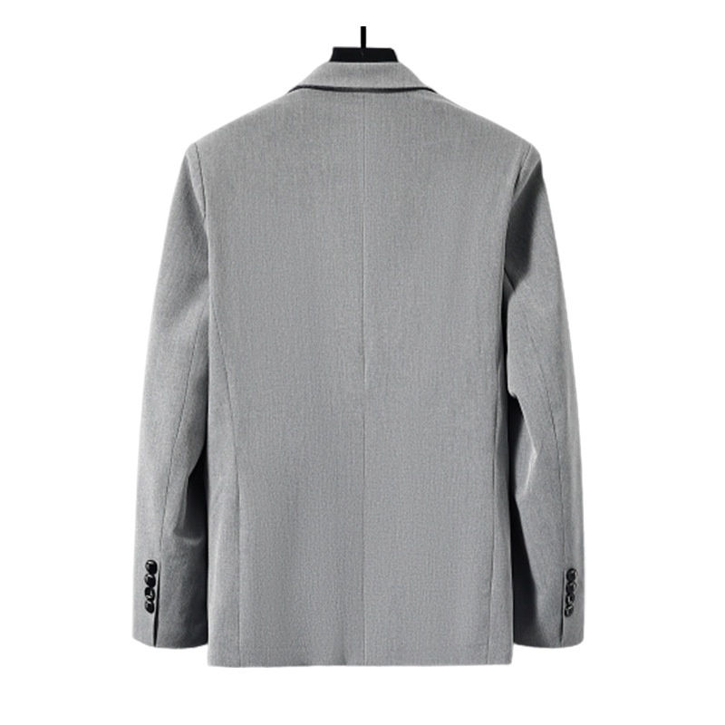 Erkekler İçin 1 Takım Elbise Ceket, Sonbahar ve Kış Yeni Stili, Erkek İş Gündelik Yün Takım Elbise, Düz Renk Kore Versiyonu Yün_voghion.com