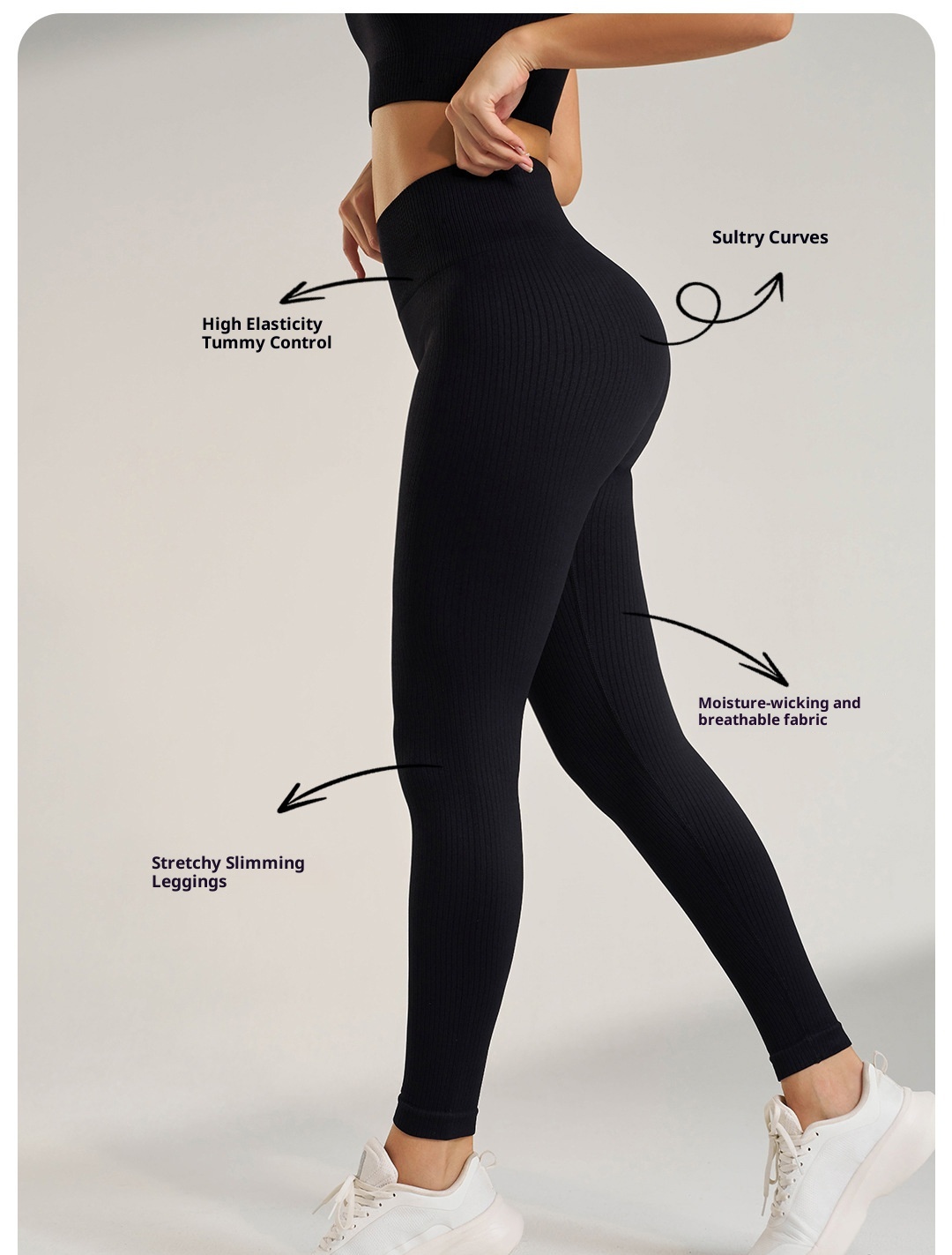 ActiveGo Professional Sports Outdoor Fitness Running Pantaloni a nove punti Leggings ad asciugatura rapida Pantaloni attillati Abbigliamento da yoga per donna Lu_voghion.com