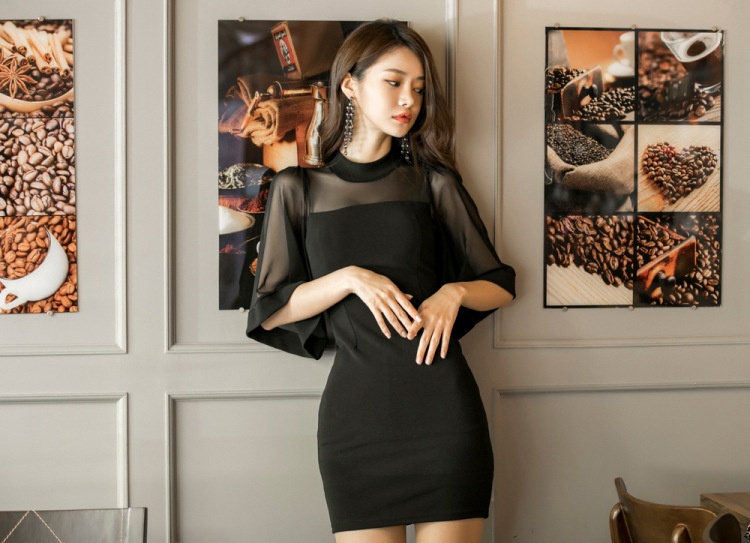 GraceChic GraceChic Cro-Border Primavera Estate Nuovo Stile Coreano Socialite Sexy Nightclub Corto Svasato Manica Meh Bae Little Intero_voghion.com