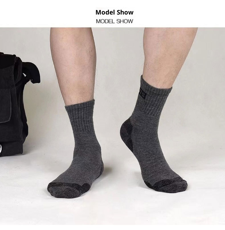 ActiveGo Outdoor-Sport-Socken für Herbst und Winter: Verdickte, strapazierfähige, rutschfeste Socken zum Laufen und Wandern in der Wüste – ideal für Damen und Herren._voghion.com