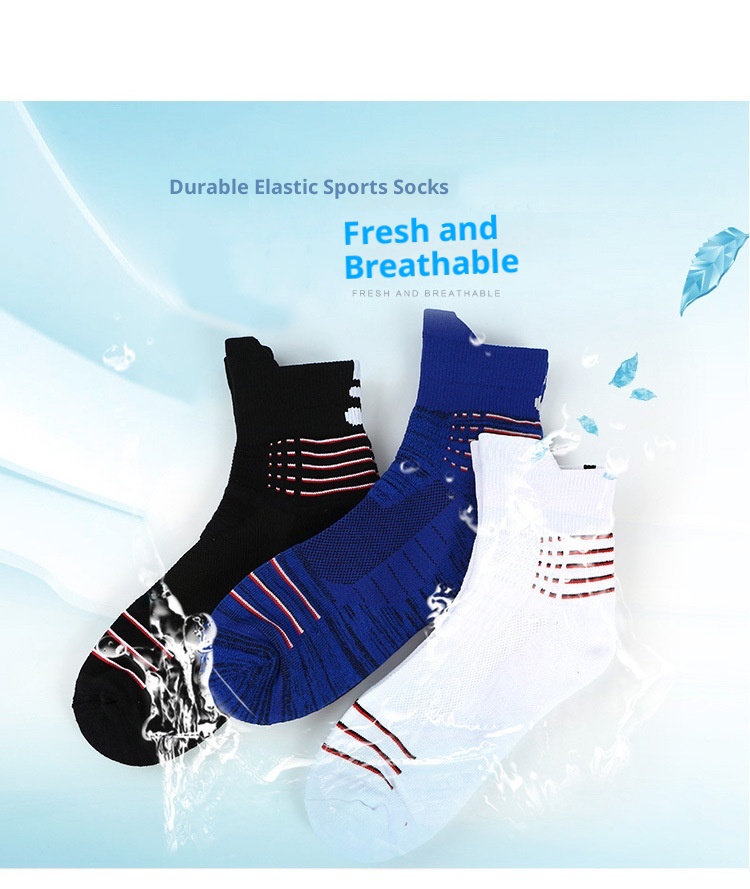 ActiveGo Herren-Outdoor-Sportsocken aus dickem Frottee mit Polsterung, ideal zum Laufen, Basketballspielen, Radfahren und Wandern, schweißabsorbierend_voghion.com