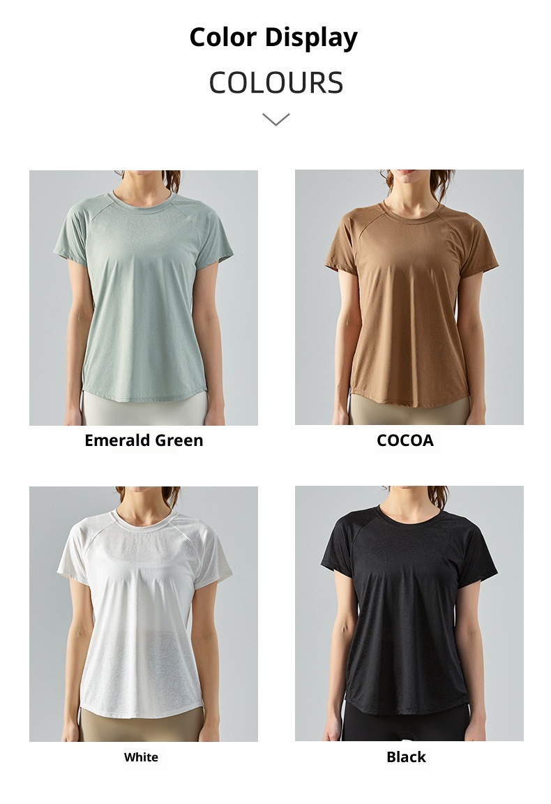 ActiveGo Printemps Été Extérieur Jacquard Fendu Couvre-T-shirt Ajouré Léger, Ample et Respirant pour le sport et le yoga (style européen)_voghion.com