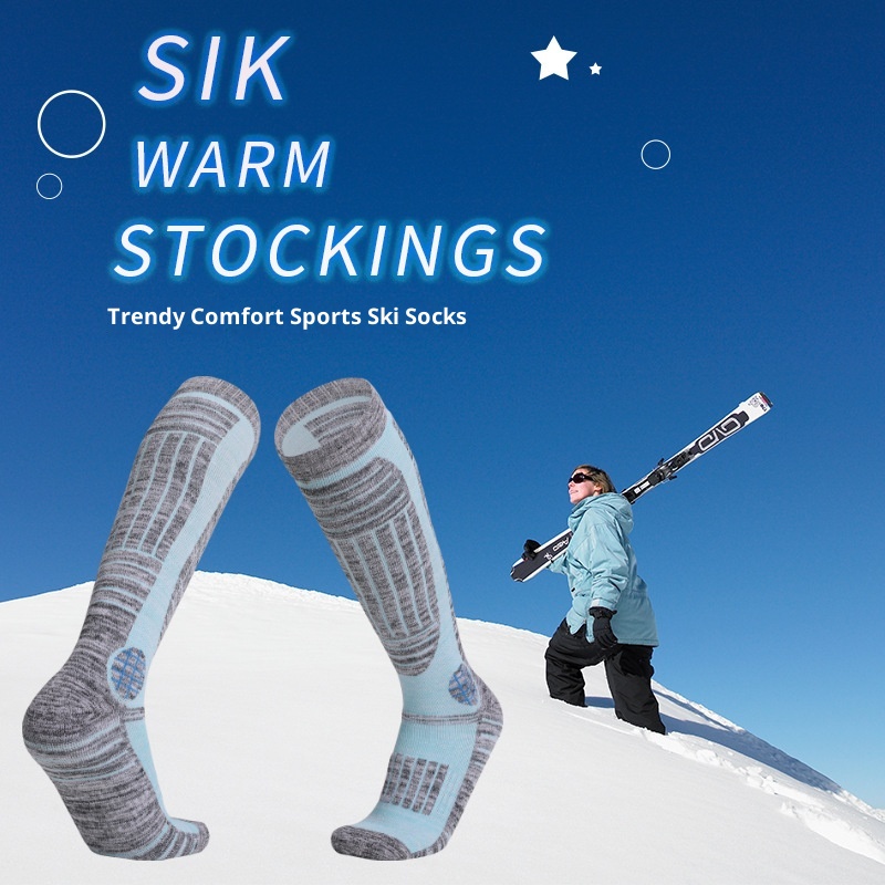 ActiveGo ActiveGo Women's Long Tube Ski Outdoor Sports Thickened Hiking Socks Towel Bottom Sweat Absorption Warmth Manufacturer In Stock_voghion.com