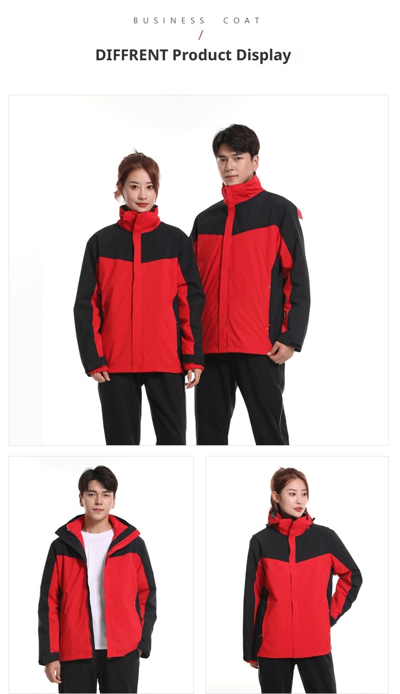 ActiveGo Outdoor Jacket 3-in-1 Set For Men And Women Detachable Windproof Waterproof Workwear Hiking Suit_voghion.com