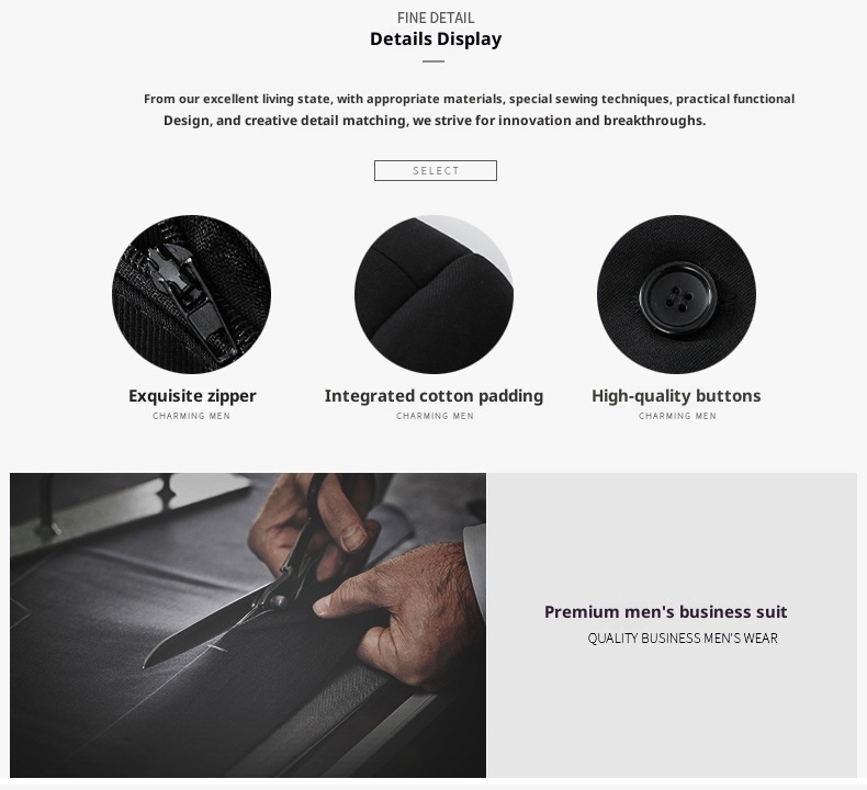 1 Completo completo da uomo a tre pezzi slim fit per la primavera e l'autunno, per abiti formali da sposo_voghion.com