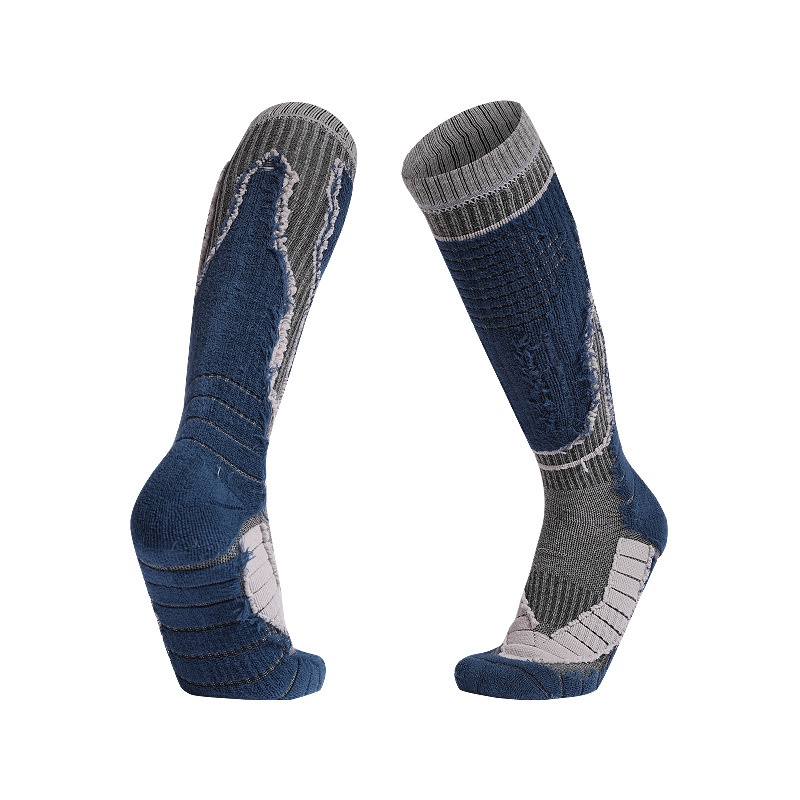 ActiveGo ActiveGo Nuovi calzini da sci professionali per uomo e donna, caldi, antiscivolo, fondo in asciugamano, spessi, tubolari alti, calzini sportivi da escursionismo_voghion.com