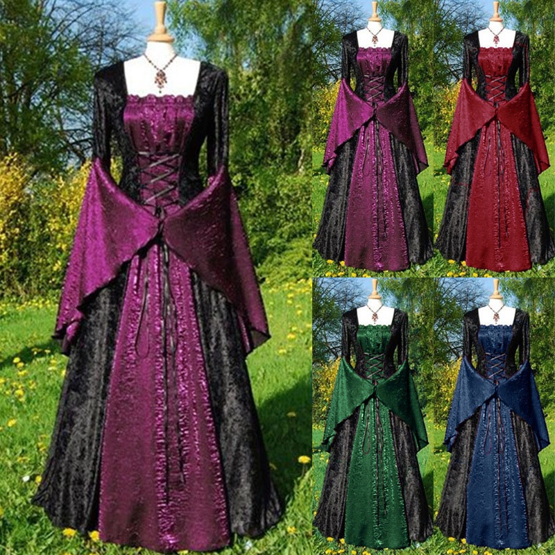 GraceChic GraceChic GraceChic Medieval Period European Court Style Retro Party Women's Long Dress One Piece Dropshipping_ecoleips.com