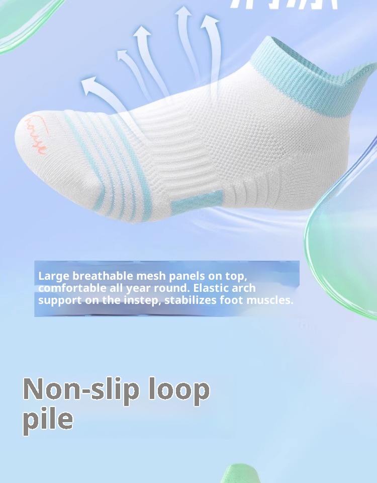 Chaussettes de sport ActiveGo pour femmes, modèle court d'été, idéales pour le marathon, la randonnée, l'alpinisme, la course à pied, le basketball professionnel et le badminton._voghion.com