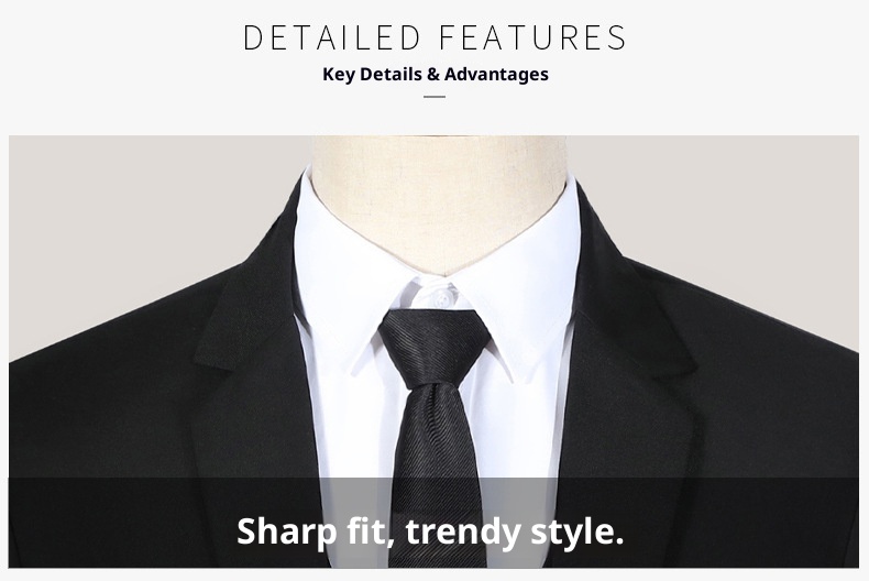 1 Completo completo da uomo a tre pezzi slim fit per la primavera e l'autunno, per abiti formali da sposo_voghion.com