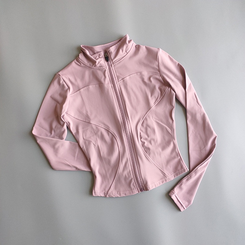 ActiveGo Yoga Abbigliamento Giacca con cerniera Manica lunga Outdoor Running Fitness Training Abbigliamento sportivo Asciugatura rapida Slim Fit Top dimagrante_voghion.com