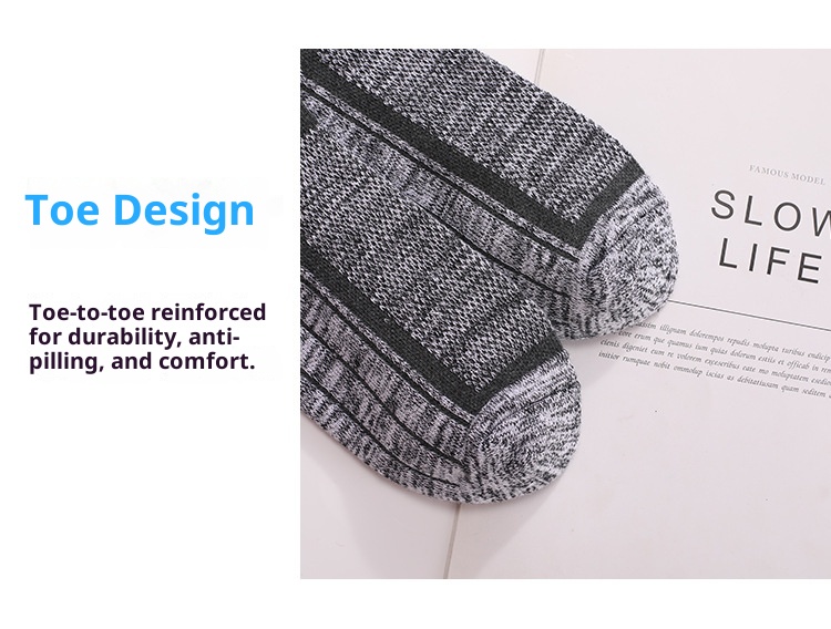 ActiveGo ActiveGo Calzini lunghi da sci per sport all'aria aperta, spessi, da trekking, con fondo in asciugamano, assorbimento del sudore, calore, produttore, in magazzino all'ingrosso_voghion.com