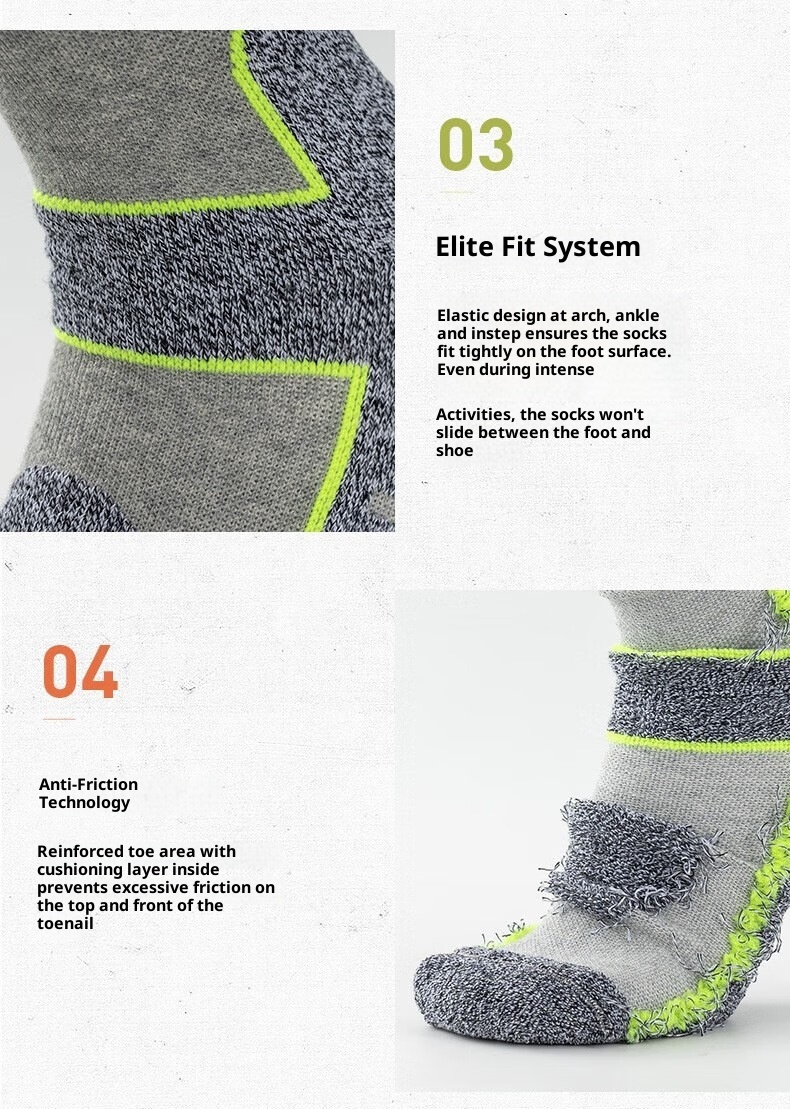 ActiveGo ActiveGo Sci da neve professionale per uomo e donna, tubo lungo alto, fondo in asciugamano spesso per alpinismo ed escursionismo all'aperto_voghion.com