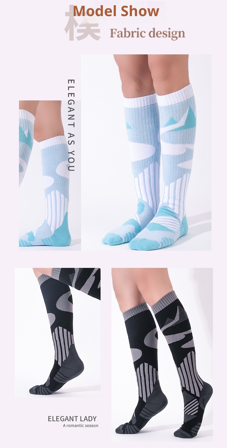 ActiveGo ActiveGo Outdoor Sports Thickened Hiking For Men Women, Towel Bottom Sweat-Absorbing Long Tube Socks, Odor-Resistant And Warm_voghion.com