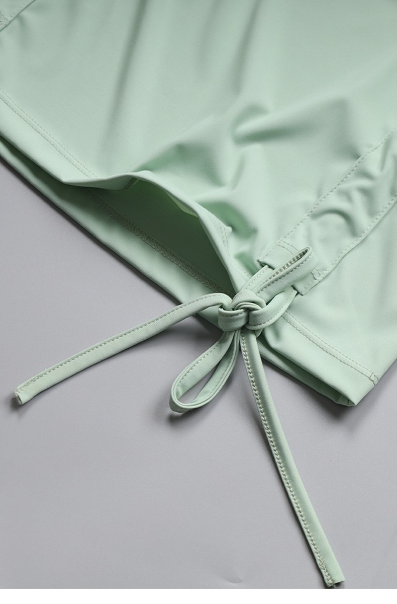 ActiveGo Lulu Outdoor - Camiseta deportiva de manga corta para yoga, con cordón, adelgazante, secado rápido, para pilates y fitness_voghion.com