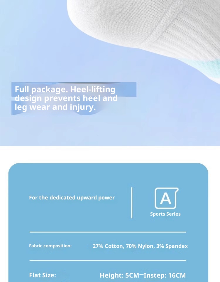 Chaussettes de sport ActiveGo pour femmes, modèle court d'été, idéales pour le marathon, la randonnée, l'alpinisme, la course à pied, le basketball professionnel et le badminton._voghion.com