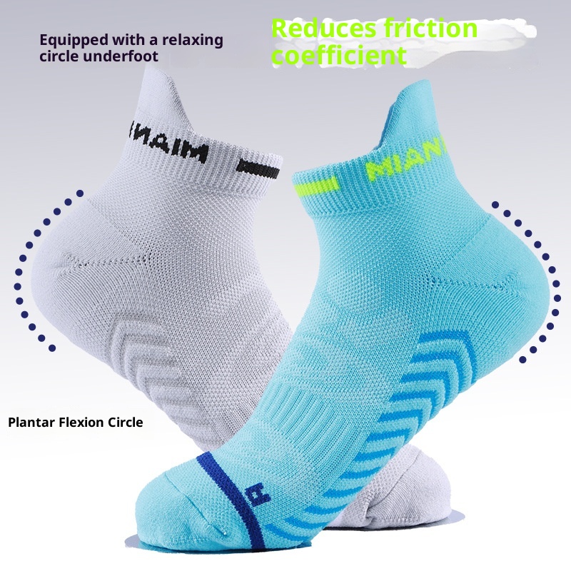 ActiveGo ActiveGo Marathon Running Quick-Dry Towel Bottom Sports Anti-Friction Sweat-Absorbing Short Tube Outdoor Hiking Socks_voghion.com