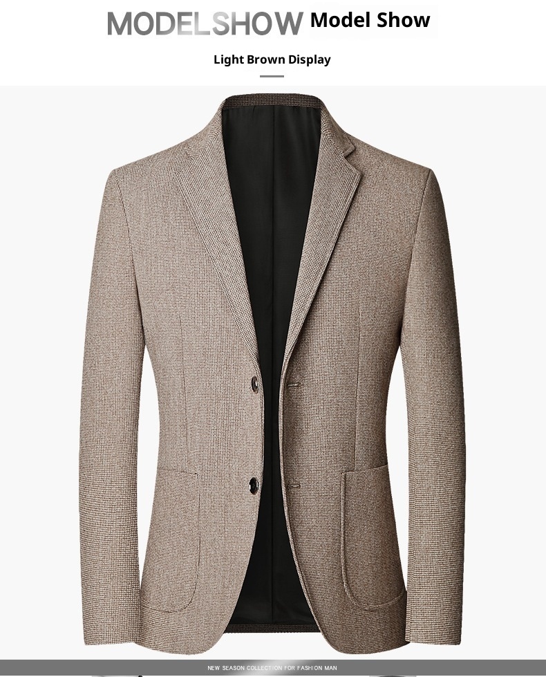 1 2025 Primavera e Autunno Nuovo Stile Uomo di Mezza Età Abito Casual Dad Outfit Blazer Monopezzo All'ingrosso Monopezzo_voghion.com