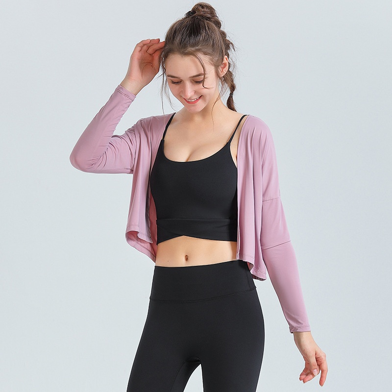 T-shirt de sport ActiveGo automne-hiver à manches longues pour femme, idéal pour le yoga, la course à pied et les activités de plein air. Inspiré des influenceuses fitness._voghion.com