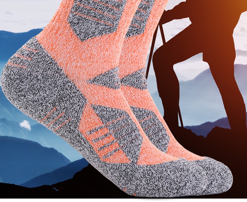 ActiveGo ActiveGo Thickened Outdoor Hiking Running Trekking Towel Bottom Sweat-Absorbing Mid-Calf Sports Socks Original Design_voghion.com