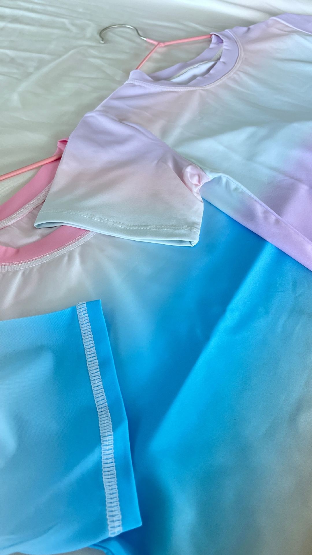 ActiveGo Summer Thin Girls Children Ice Silk Short Sleeve Quick-Drying Breathable Yoga Outdoor Casual Sports Training Fitness_voghion.com