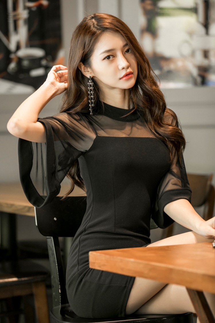 GraceChic GraceChic Cro-Border Primavera Estate Nuovo Stile Coreano Socialite Sexy Nightclub Corto Svasato Manica Meh Bae Little Intero_voghion.com