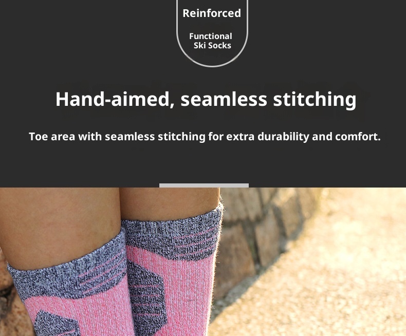 ActiveGo ActiveGo Thickened Outdoor Hiking Running Trekking Towel Bottom Sweat-Absorbing Mid-Calf Sports Socks Original Design_voghion.com