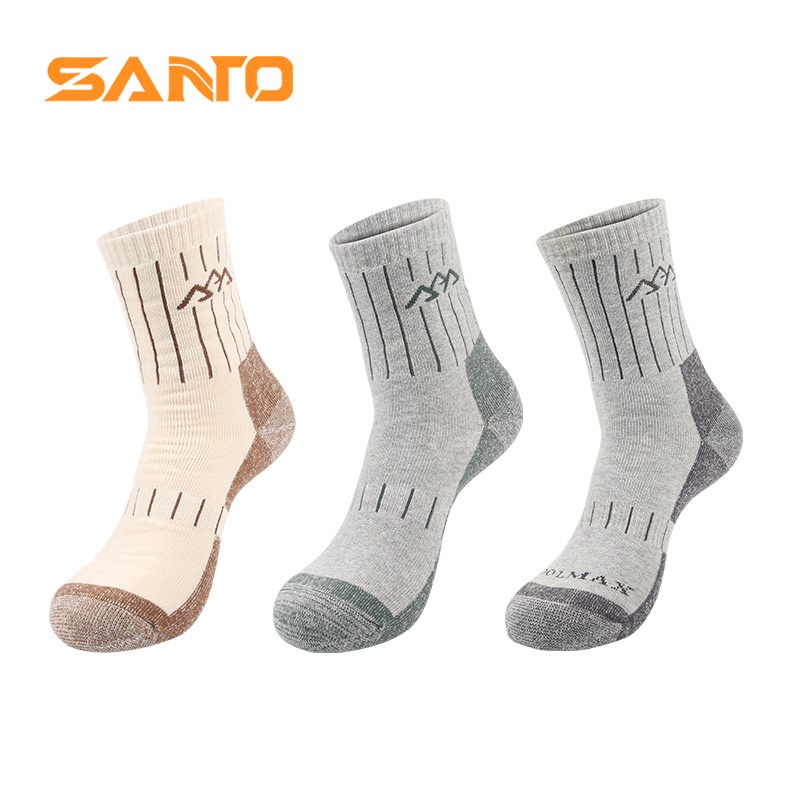 ActiveGo ActiveGo SANTO Men's Hiking Thickened Warm Outdoor Trekking Sweat-Absorbent Odor-Resistant Running Sports Socks_voghion.com