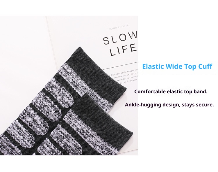 ActiveGo ActiveGo Calzini lunghi da sci per sport all'aria aperta, spessi, da trekking, con fondo in asciugamano, assorbimento del sudore, calore, produttore, in magazzino all'ingrosso_voghion.com