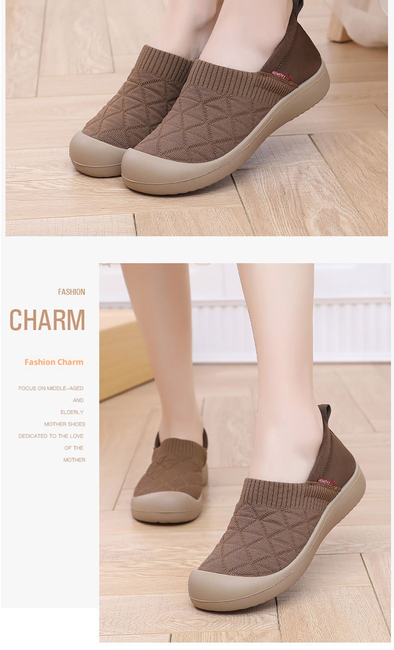 ShoeGlobe Frühjahr/Herbst Neue Damen-Slipper mit Stoffsohle, weicher Oberfläche, modisch, leicht, bequem, rutschfest, für Arbeit und Freizeit_voghion.com