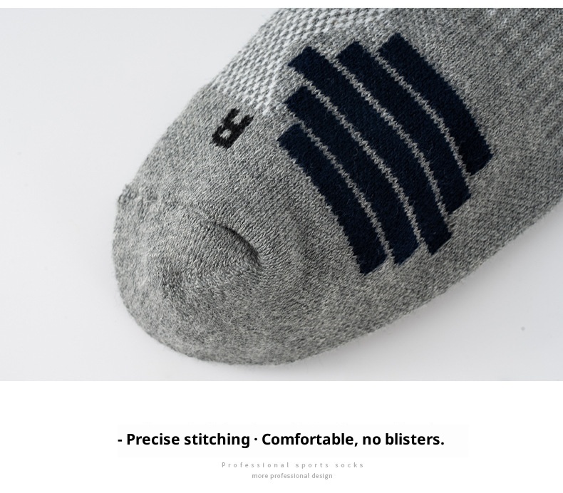 ActiveGo Outdoor-Sportsocken für Herren, mittelhoch, mit verdickter Frotteesohle, ideal zum Wandern, Laufen und Basketball (Großhandel)_voghion.com