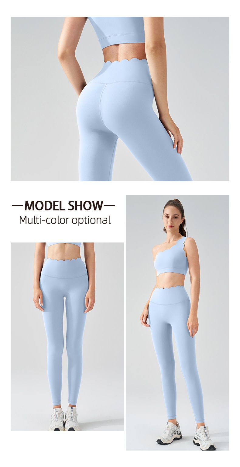 ActiveGo LC Lycra Outdoor Barely-There For Women High Waist Hip-Lifting Sports Leggings Peach Butt Running Yoga Fitness Pants_voghion.com