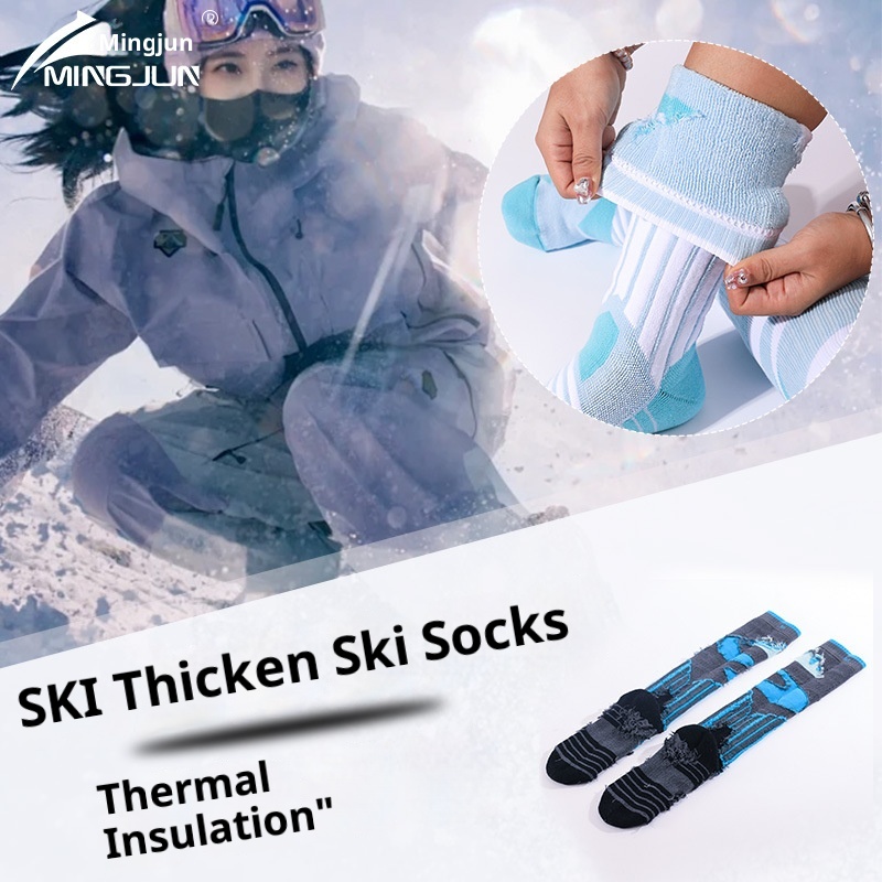 ActiveGo ActiveGo Outdoor Sports Thickened Hiking For Men Women, Towel Bottom Sweat-Absorbing Long Tube Socks, Odor-Resistant And Warm_voghion.com