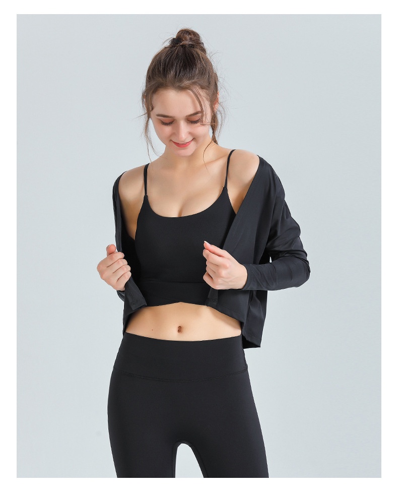 T-shirt de sport ActiveGo automne-hiver à manches longues pour femme, idéal pour le yoga, la course à pied et les activités de plein air. Inspiré des influenceuses fitness._voghion.com