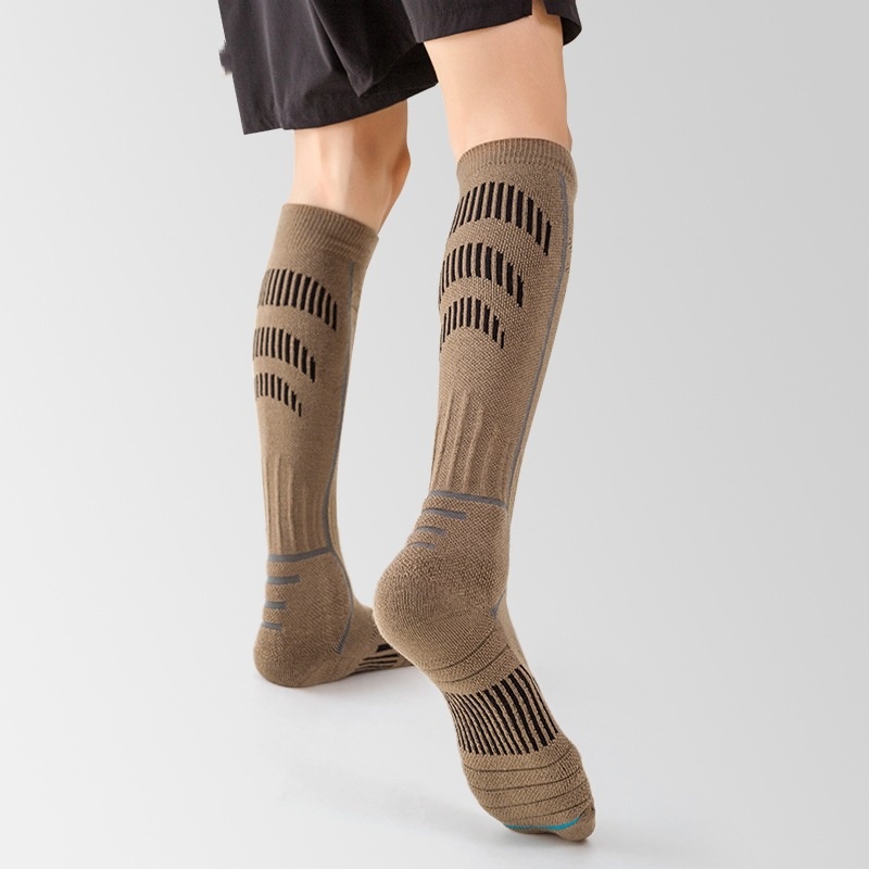 ActiveGo ActiveGo Men's High Tube Thickened Warm Ski Sports Compression Socks Towel Bottom Mountaineering Outdoor_voghion.com