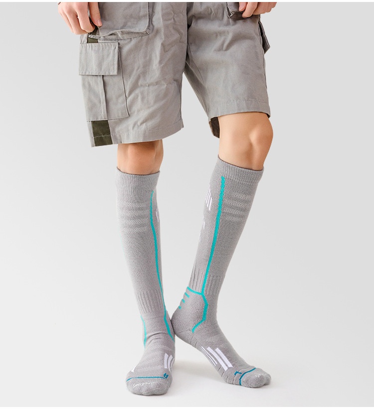 ActiveGo ActiveGo Men's High Tube Thickened Warm Ski Sports Compression Socks Towel Bottom Mountaineering Outdoor_voghion.com