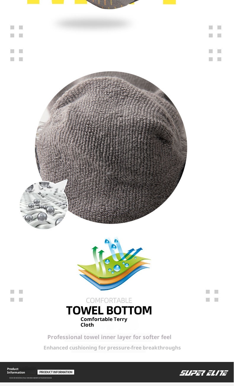 Chaussettes de sport ActiveGo ActiveGo Outdoor Marathon Running Hiking Sports Four Seasons Towel Bottom Thicked Unisex Wear-Resistant Non Slip Trekking Socks_voghion.com