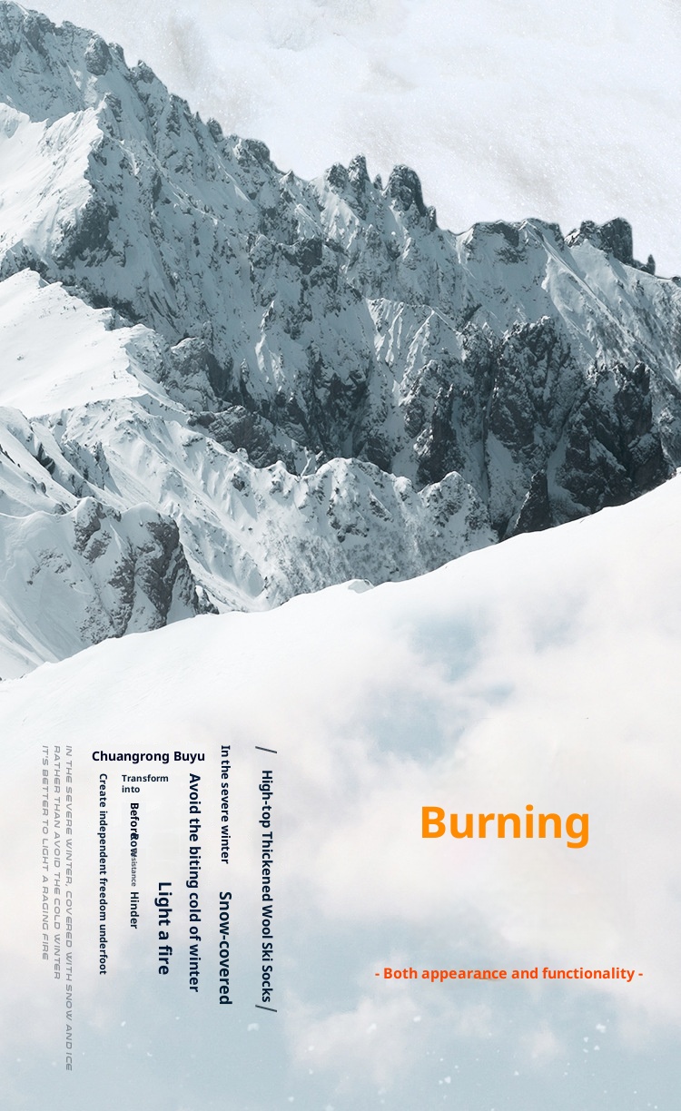 ActiveGo ActiveGo Men's High Tube Thickened Warm Ski Sports Compression Socks Towel Bottom Mountaineering Outdoor_voghion.com