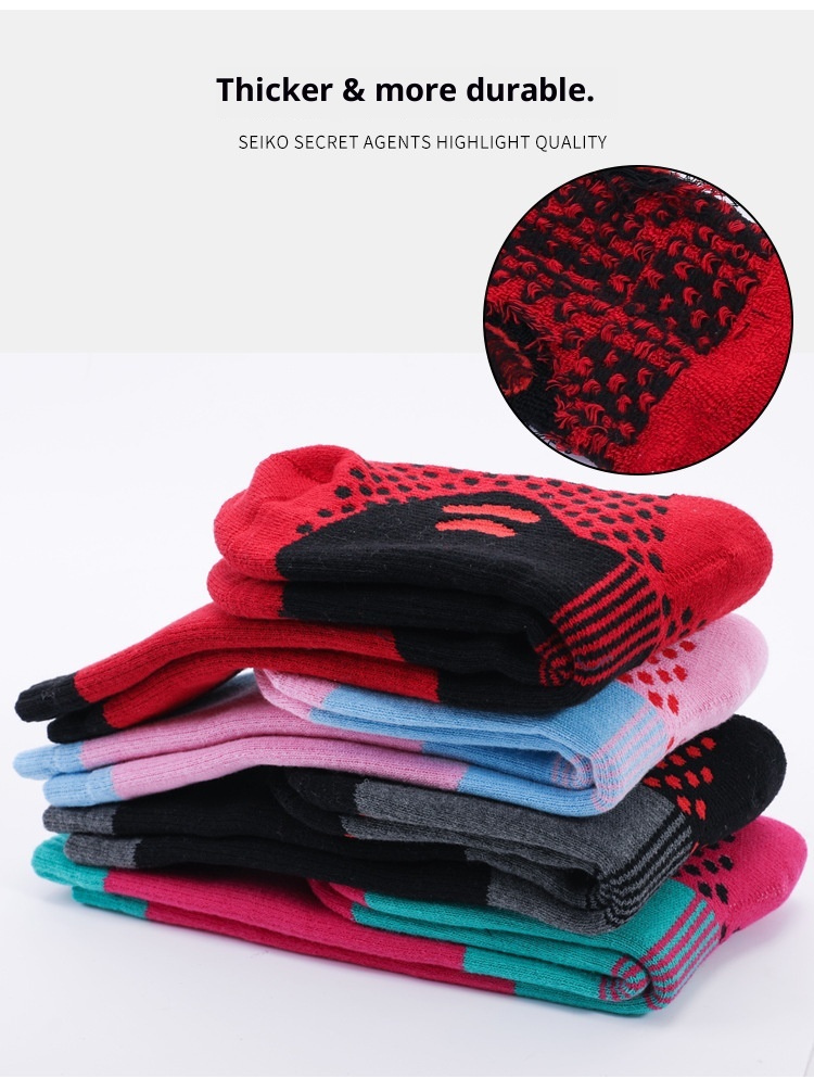 ActiveGo ActiveGo Calzini da sci per bambini, spessi, caldi e assorbenti, per sport all'aria aperta, da trekking, produttore all'ingrosso_voghion.com