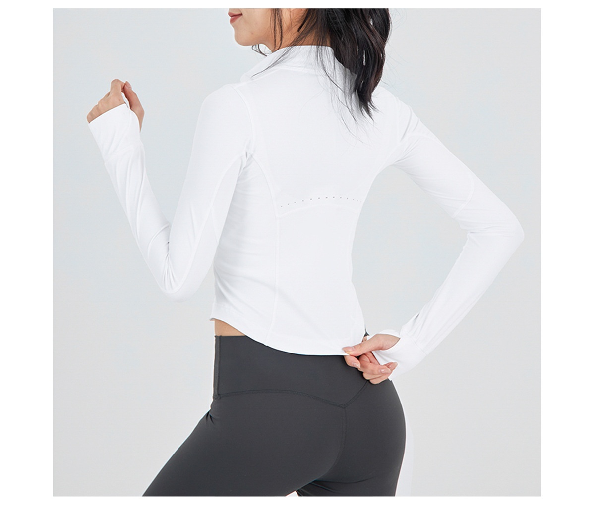 ActiveGo Sports Yoa Wear Donna Leggero e traspirante Cappotto Protezione UV Crema solare Tiht-fittin Outdoor Running Fitness_voghion.com