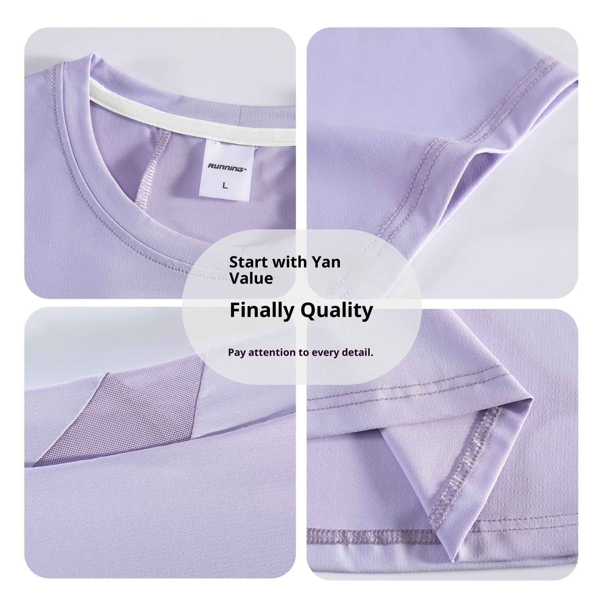 Camiseta deportiva ActiveGo de secado rápido, manga corta, ideal para fitness, fitness, tejido fino de seda de hielo con protección solar, perfecta para yoga al aire libre. Top para mujer._voghion.com