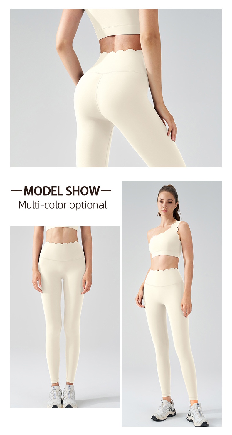 ActiveGo LC Lycra Outdoor Barely-There For Women High Waist Hip-Lifting Sports Leggings Peach Butt Running Yoga Fitness Pants_voghion.com