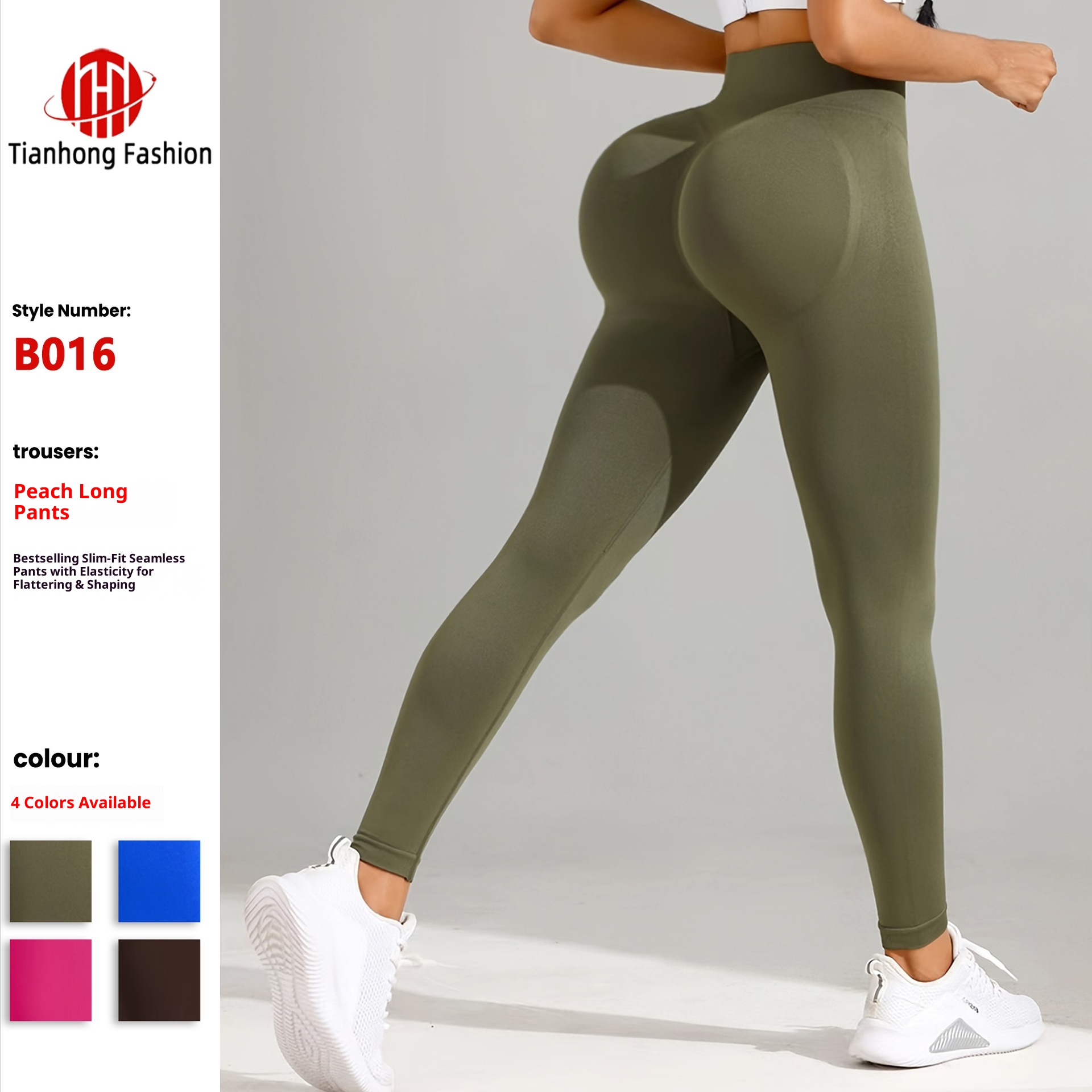 Pantalon de yoga ActiveGo Cro-Border Wear taille haute, effet push-up, pour femme, idéal pour le sport et l'entraînement en extérieur._voghion.com