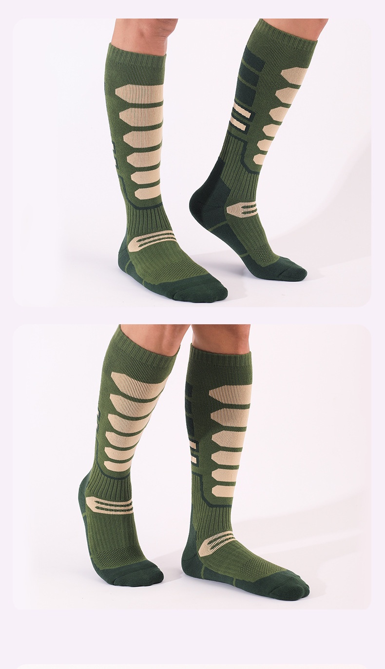 ActiveGo ActiveGo Men And Women Thickened Towel Bottom Hiking Breathable Moisture Absorption Outdoor Long Tube Snow Non-Slip Warm_voghion.com