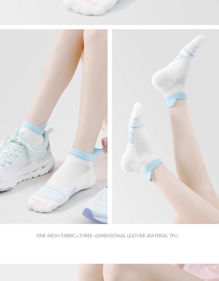 Chaussettes de sport ActiveGo pour femmes, modèle court d'été, idéales pour le marathon, la randonnée, l'alpinisme, la course à pied, le basketball professionnel et le badminton._voghion.com